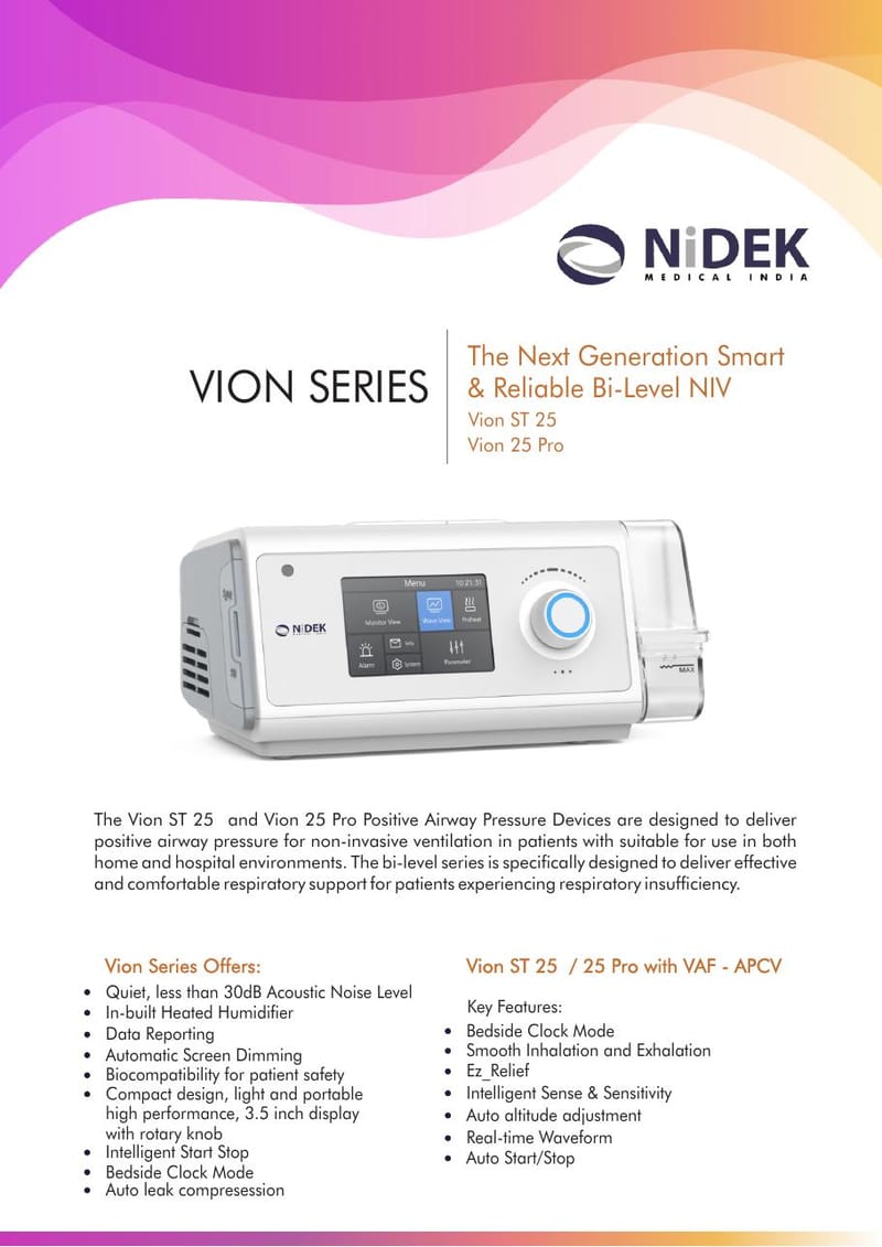 Nidek Vion ST 25 Bi-Level NIV