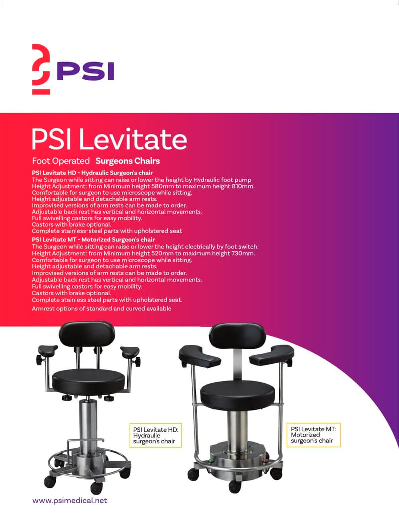 PSI Levitate MT Motorized Surgeon's Chair