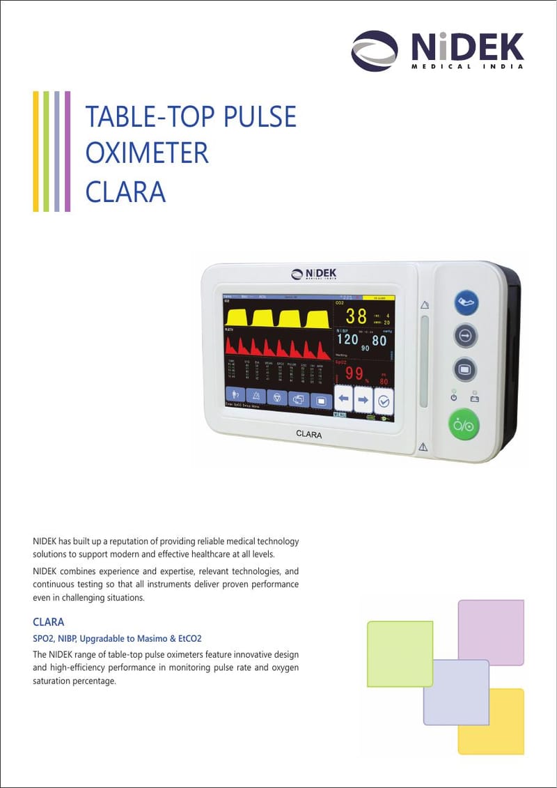Nidek Clara Table-Top Pulse Oximeter