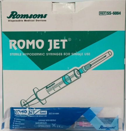 Romsons 5ml Leur-Lock Syringe