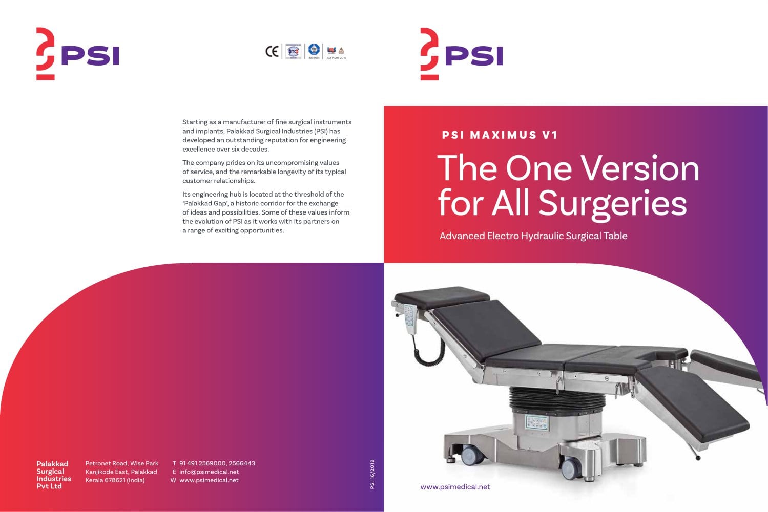 PSI Maximus V1 GS Electro Hydraulic Surgical Table