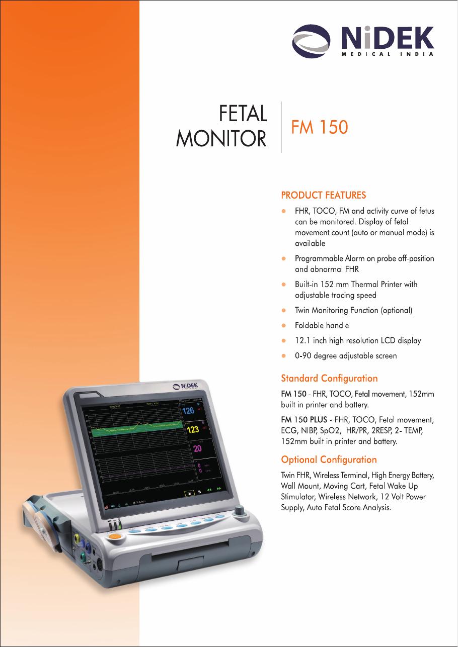 Nidek FM 150 Fetal Monitor
